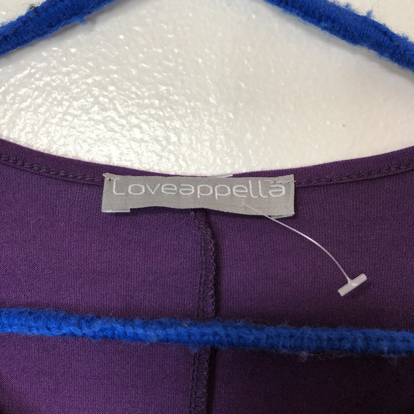 Stitch Fix Loveappella Purple Long Sleeve Knit Top - Picture 4 of 5